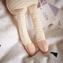 Crochet Bunny In Pink Stripes Soft Toy For Baby And Toddler, thumbnail 8 of 12