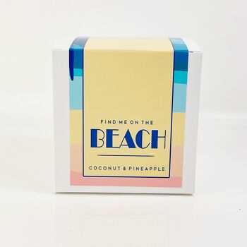 Coconut And Pineapple Candle | Find Me On The Beach, 4 of 6