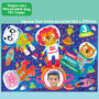 Personalised Space Friends Birthday Jigsaw Puzzle, thumbnail 2 of 9