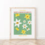 Personalised March Birth Flower Print, thumbnail 2 of 6
