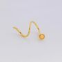 Double Spiral Opal Earring In Sterling Silver, thumbnail 7 of 11