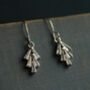 Art Deco Silver Drop Jewel Earrings, thumbnail 3 of 7