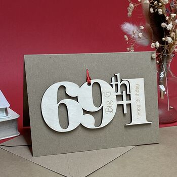 Personalised 69+One Birthday Card, 2 of 11