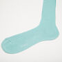 Mens Aqua Green Luxury Ribbed Dress Socks, thumbnail 6 of 7