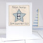 Personalised Star New Baby Or Christening Card For Boy, thumbnail 1 of 12