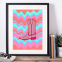 Cowgirl Boot Illustration Art Print, thumbnail 2 of 3