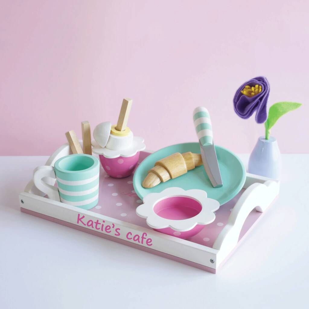 Image of Pretend Cafe Breakfast Tray And Food