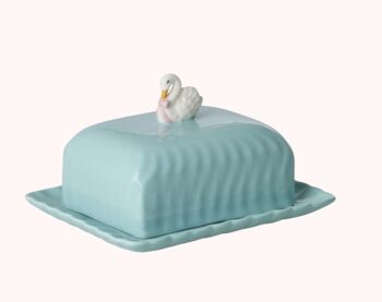 Swan Ceramic Butter Dish, 3 of 3