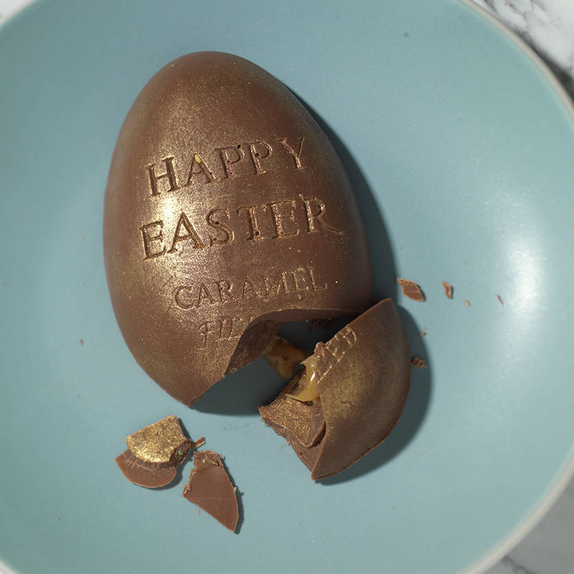 Caramel Filled Chocolate Easter Egg By Choc On Choc