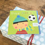 Footballer Happy Birthday Card, thumbnail 1 of 5