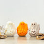 Spooky Ghost And Pumpkin Candle Halloween Decoration, thumbnail 2 of 10