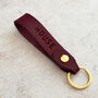 Personalised Leather Loop Keyring, thumbnail 5 of 9