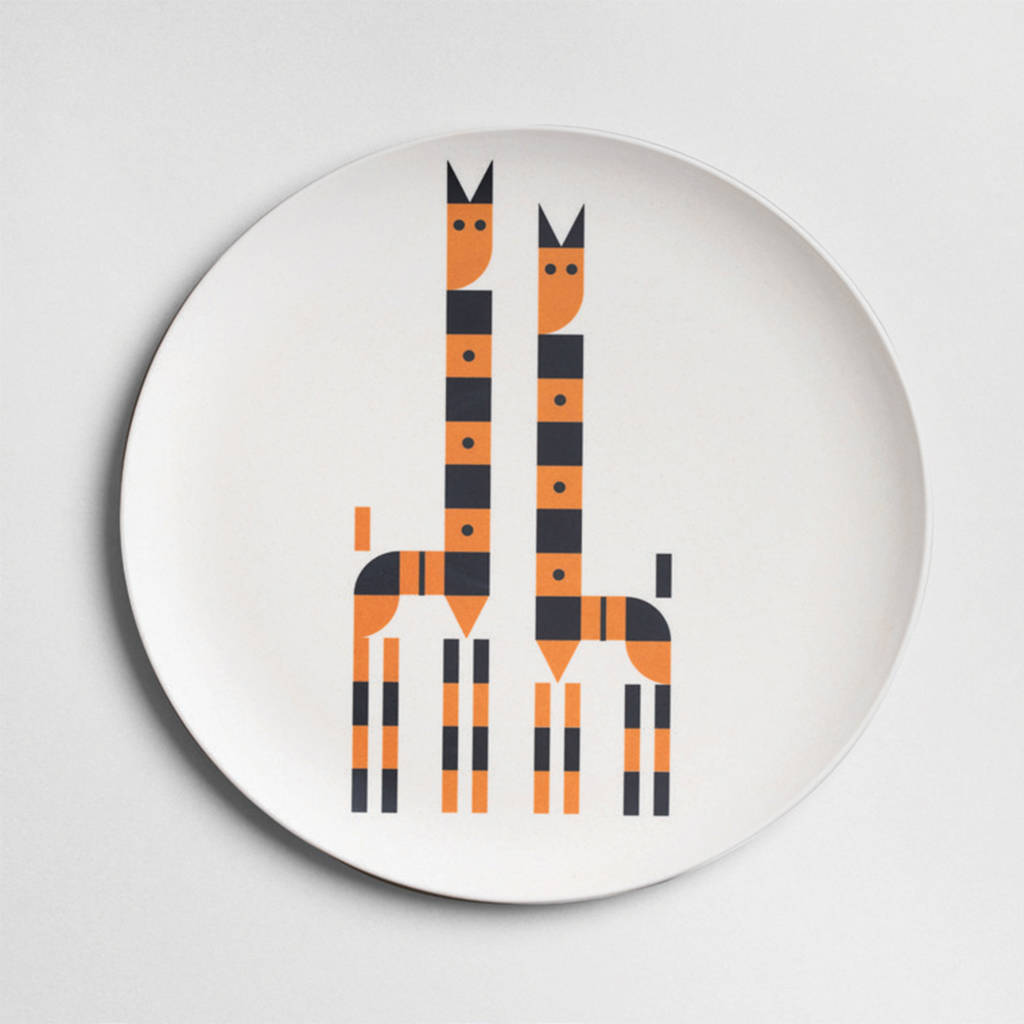 Safari Animal Bamboo Plates By SNACKZILLA | notonthehighstreet.com