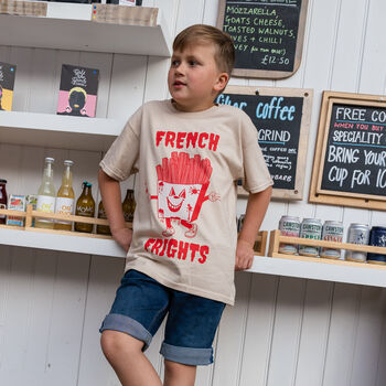 French Frights Boys' Slogan T Shirt, 4 of 4