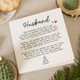 Heartfelt Husband Christmas Card With Romantic Poem, thumbnail 1 of 7