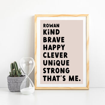 Personalised Kids Positive Affirmation Print, 4 of 7