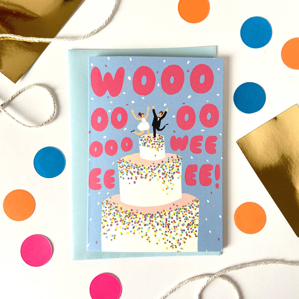 'Woowee' Wedding Card, 1 of 3