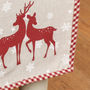 Personalised Country Stag Cotton Table Runner, thumbnail 3 of 5