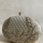 Gold Oval Embroidered Handcrafted Clutch Bag, thumbnail 8 of 10