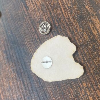 Customised Face Wood Pin | Pin Badge From Photograph, 7 of 8