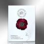 Red Remembrance Poppy Flower Lapel Pin, thumbnail 4 of 8