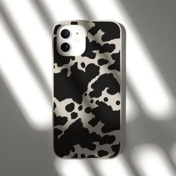 Cow Print Biodegradable Phone Case, 8 of 8