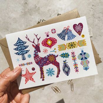 Scandinavian Christmas Cards And Envelopes Set Of Eight, 3 of 10