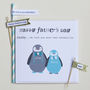 Happy Father's Day / Step Dad Penguin Card, thumbnail 4 of 4