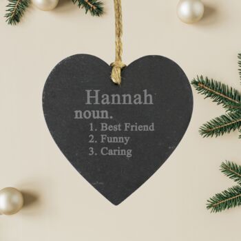 Personalised Slate Engraved Name Definition, 2 of 6