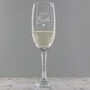 Personalised Bride Champagne Flute Glass, thumbnail 3 of 4