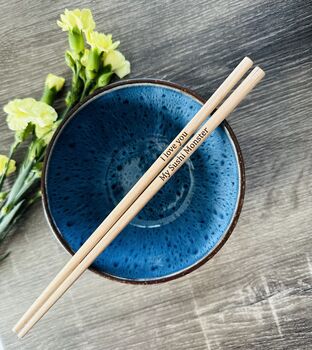 Personalised Classic Japanese Chopsticks, 5 of 8