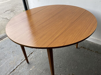 Mid Century Small Drop Leaf Dining Table, 9 of 12
