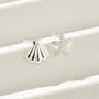 Starfish And Shell Stud Earrings, thumbnail 7 of 10