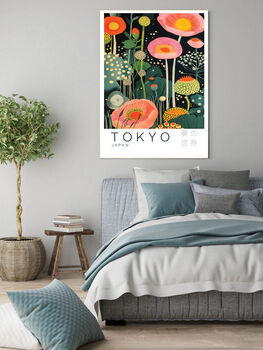 Tokyo Flower Japanese Art Print, 2 of 3