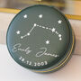Personalised Star Sign Date Jewellery Case Gift, thumbnail 4 of 9