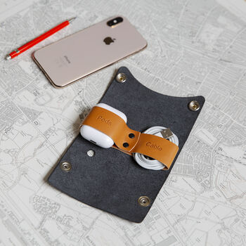 Personalised Leather Airpods Case, 8 of 12