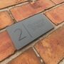 Compact Matt Modern House Sign, thumbnail 4 of 5