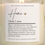 New Home Gift, Home Definition Scented Candle, thumbnail 4 of 6