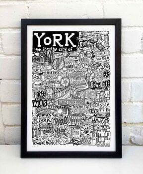 York Landmarks Print, 5 of 10