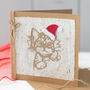 Handmade Recycled Eco Kitty Christmas Cards Range, thumbnail 1 of 12