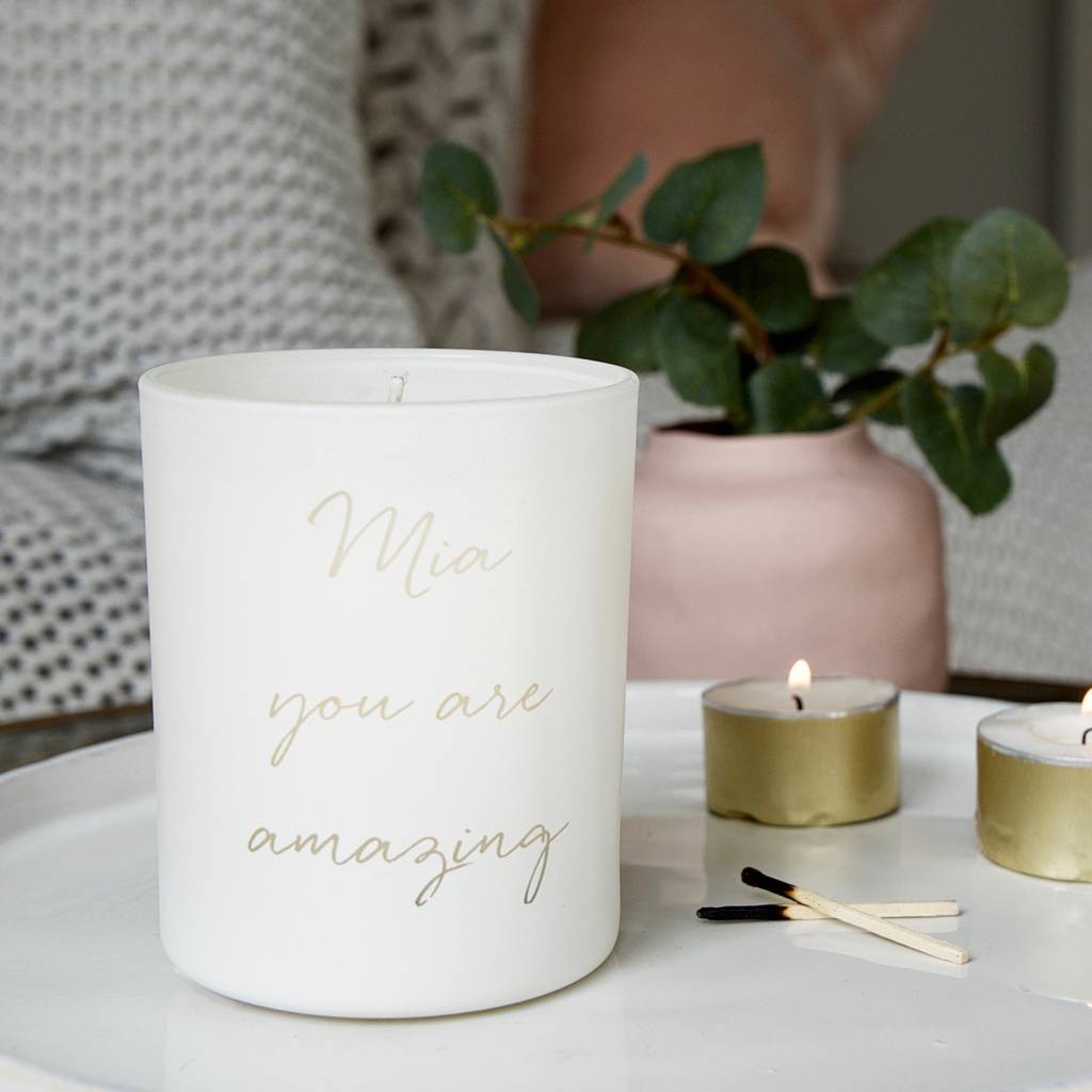 Personalised You Are Amazing Scented Candle, 1 of 4