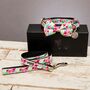 Clifton Rainbow Floral Bow Tie Collar And Lead, thumbnail 2 of 6