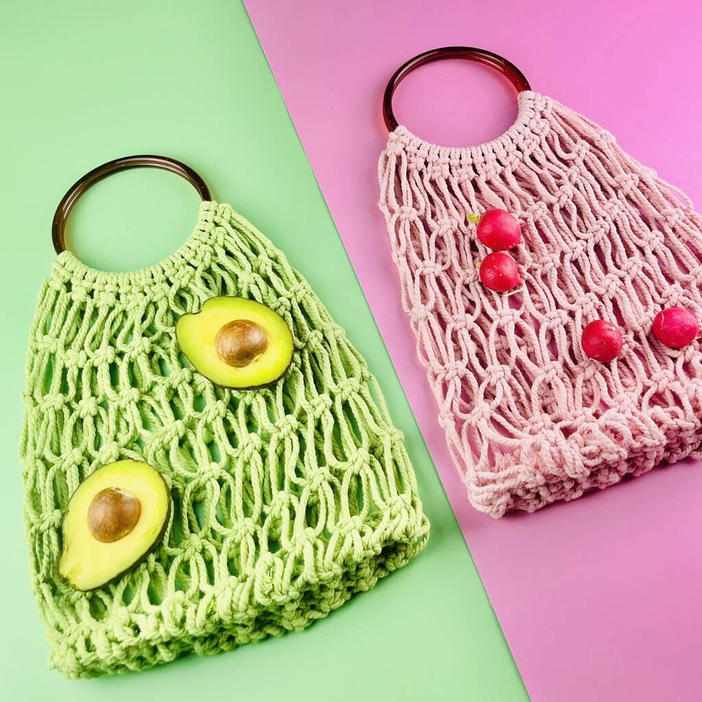 Macrame Market Bag Kit By The Edinburgh Craft Club