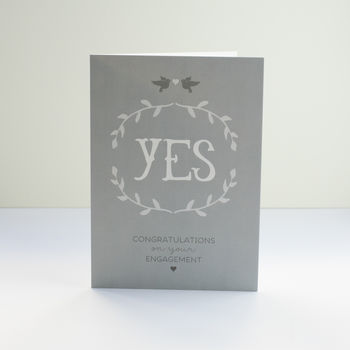 'Yes' Engagement Card, 3 of 4