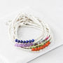 March Birthstone Bracelet With Personalised Tag, thumbnail 6 of 11