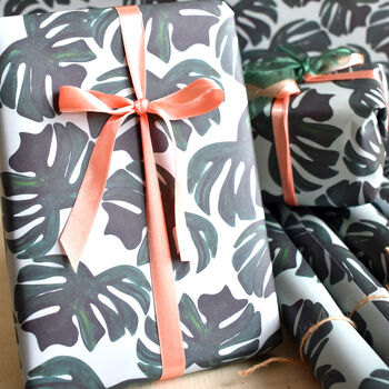 Monstera Leaf Wrapping Paper, 4 of 4