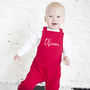 Personalised Christmas Script Dungarees, thumbnail 1 of 3