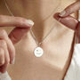 Birthstone Wink Face Disc Necklace, thumbnail 1 of 9