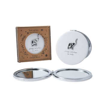 Send With Love Elephant Compact Mirror, 2 of 2