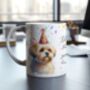 Personalised Shorthaired Lhasa Apso Retriever Birthday Congratulations Party Mug, thumbnail 1 of 2